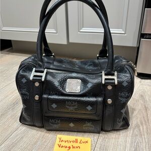 Authentic MCM vintage Visetos Boston leather bag